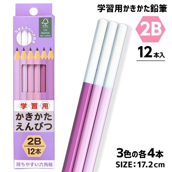 学習用かきかた鉛筆2B パープル