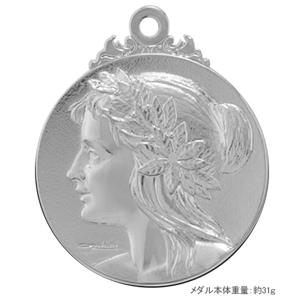 40Φメダル.A27（女神）銀
