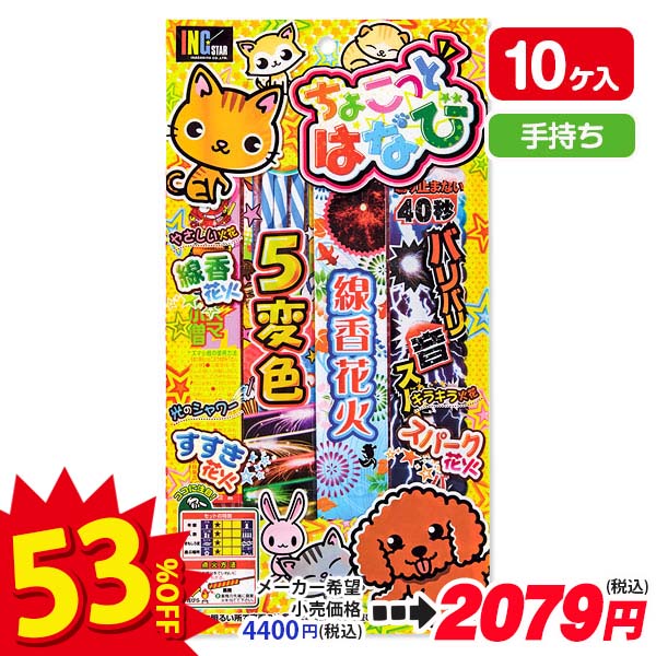 【配達時間指定不可】ちょこっとはなび