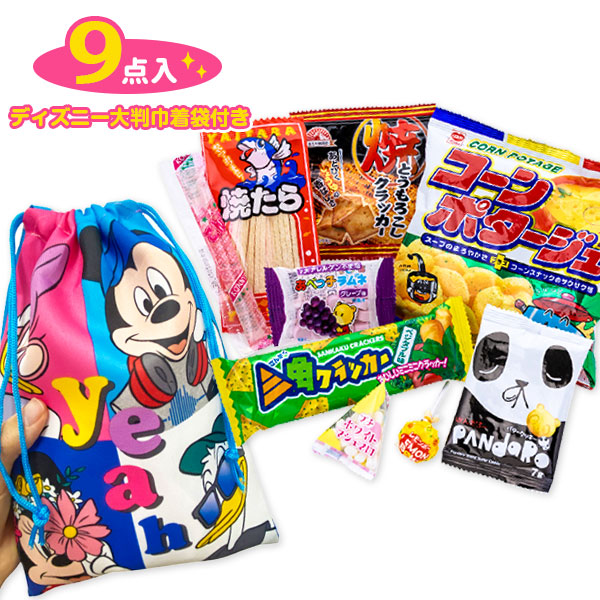 大判巾着袋付お菓子詰合せ  ディズニー