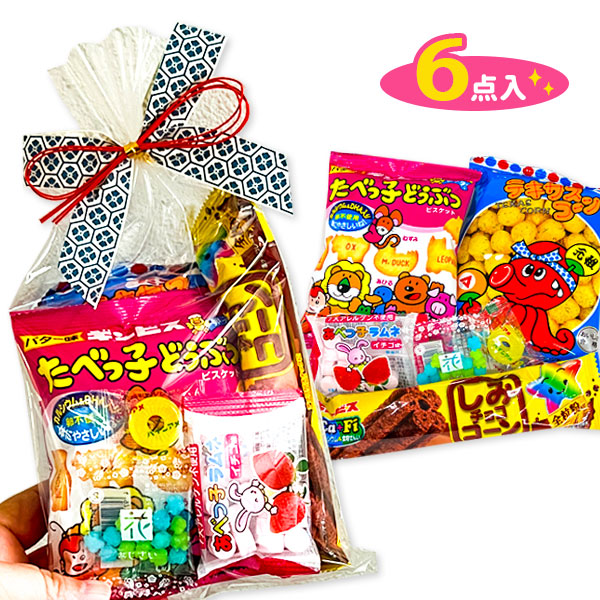 和風リボン付お菓子詰合せ 青