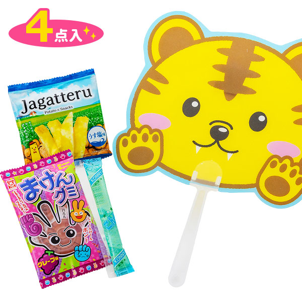 どうぶつうちわお菓子ギフト